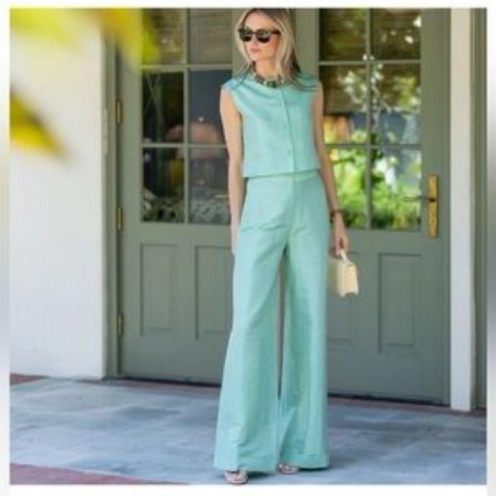 Chic Pistachio Matching Set (Julia Pants + Blair Top)